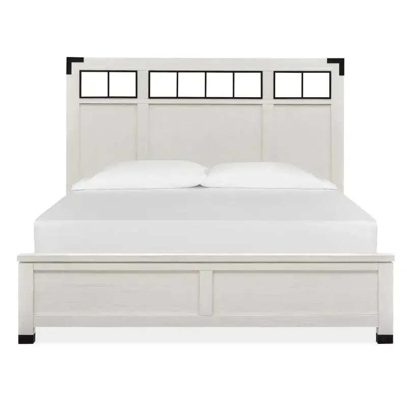 B5321-58 Magnussen Home Furniture Harper Springs - White Bedroom Furniture Bed