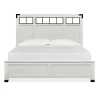 B5321-58 Magnussen Home Furniture Harper Springs - White Bedroom Furniture Bed