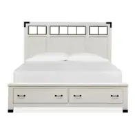 B5321-58a Magnussen Home Furniture Harper Springs - White Bedroom Furniture Bed