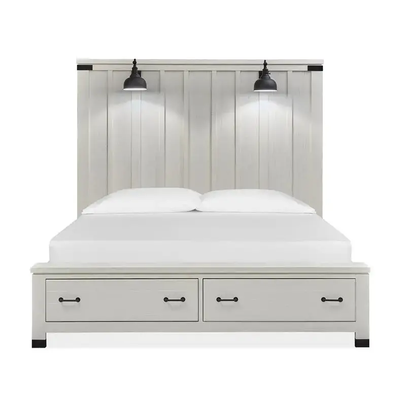 B5321-64a Magnussen Home Furniture Harper Springs - White Bedroom Furniture Bed