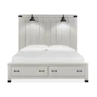 B5321-64a Magnussen Home Furniture Harper Springs - White Bedroom Furniture Bed