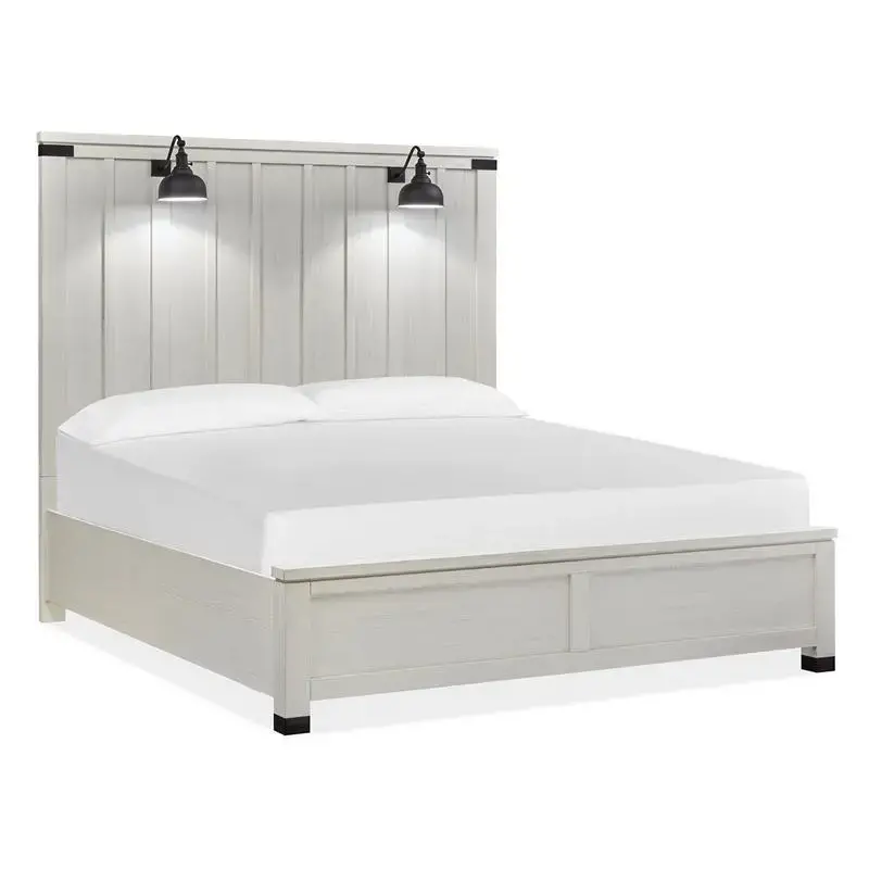 B5321-74 Magnussen Home Furniture Harper Springs - White Bedroom Furniture Bed