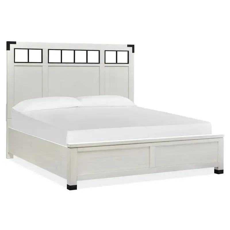 B5321-78 Magnussen Home Furniture Harper Springs - White Bedroom Furniture Bed