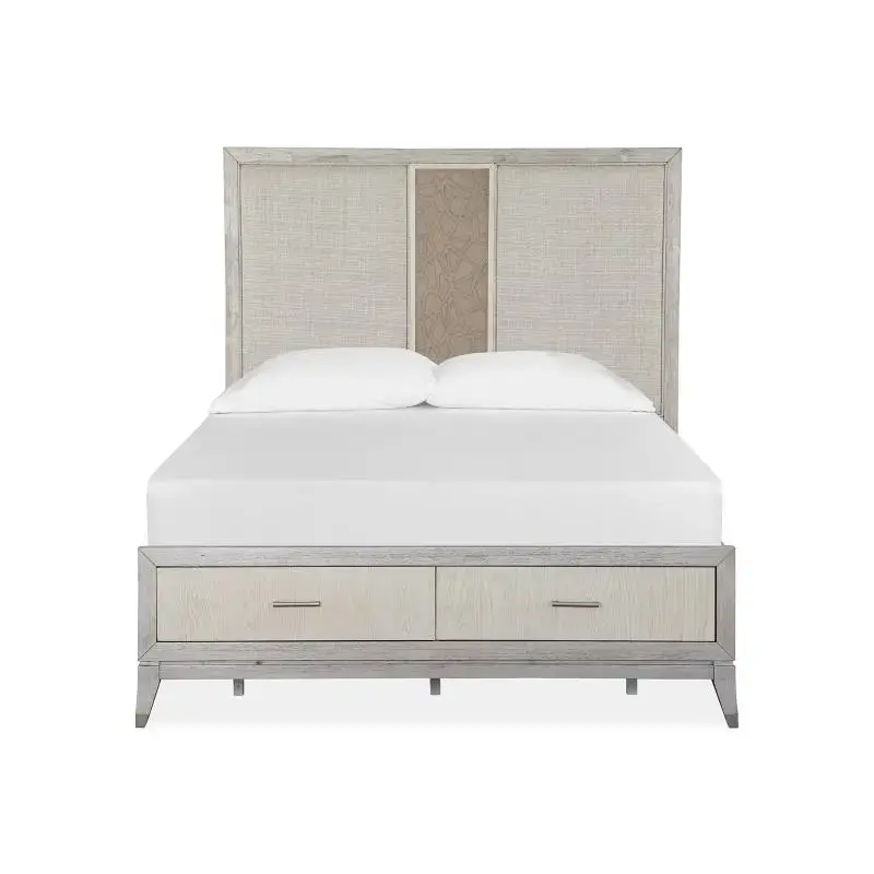 B5490-55a Magnussen Home Furniture Lenox Bedroom Furniture Bed