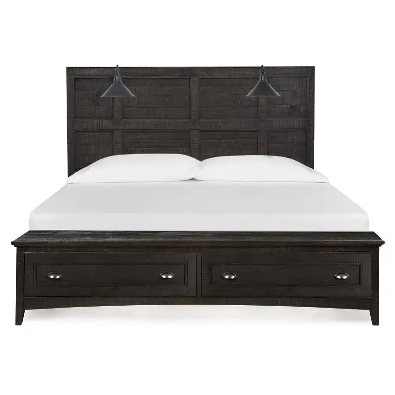 B4399-59b Magnussen Home Furniture Westley Falls Bedroom Furniture Bed