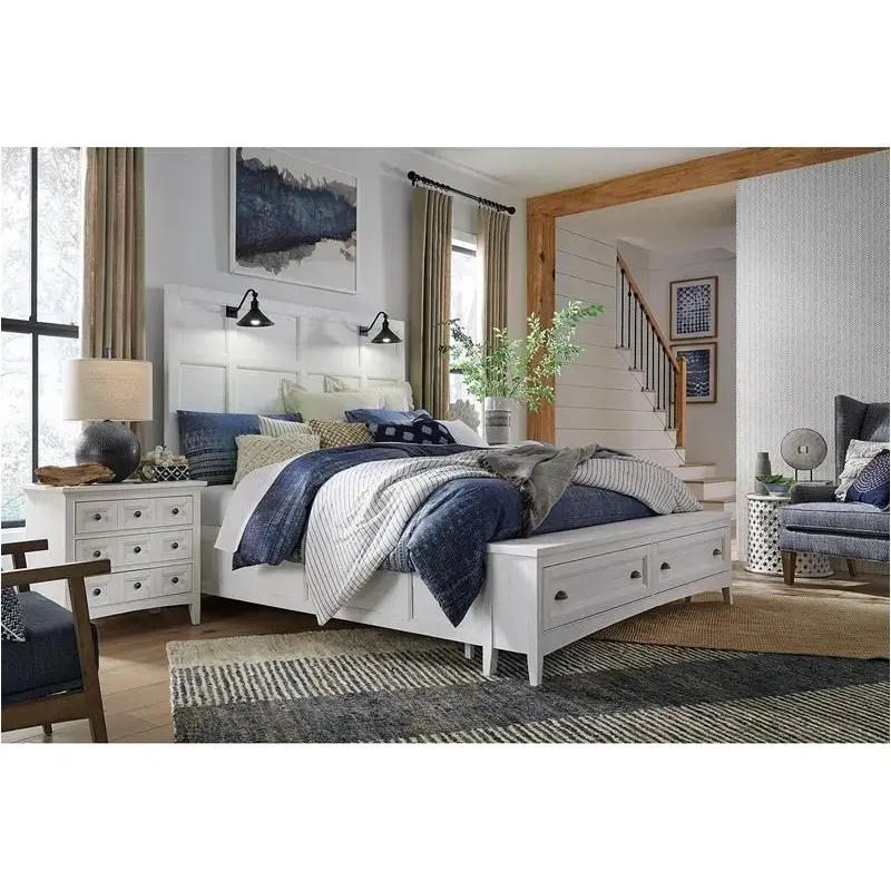 B4400-59b Magnussen Home Furniture Heron Cove Bedroom Furniture Bed