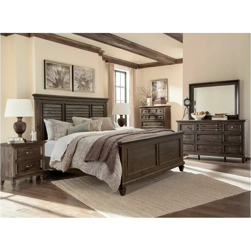 B2590-65h-65f-75r Magnussen Home Furniture Calistoga Bedroom Furniture Bed