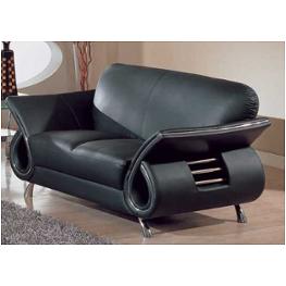 Global Furniture U559 Leather Match Black