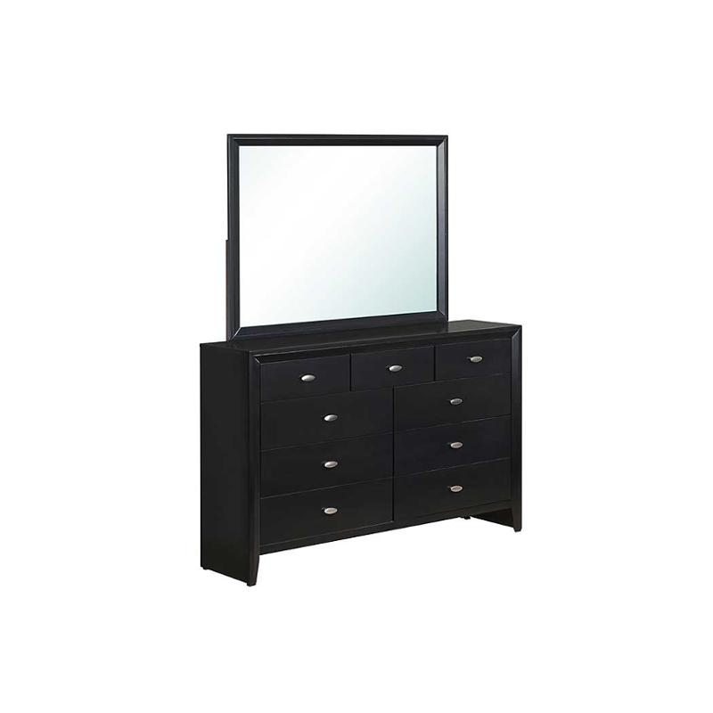 Carolina-bl-d Global Furniture Carolina - Black Bedroom Furniture Dresser