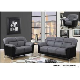 Global Furniture U9102 Dark Grey And Black