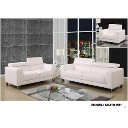 Global Furniture U8210 Pluto White