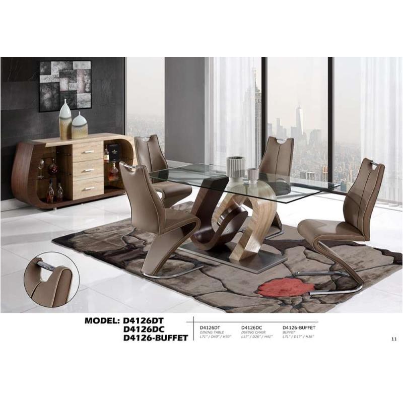 D4126dt Global Furniture 4126 Dining Room Furniture Dinette Table