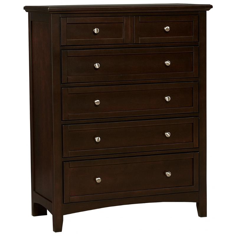 Bb27-115 Vaughan Bassett Furniture Bonanza - Merlot Bedroom Furniture Chest