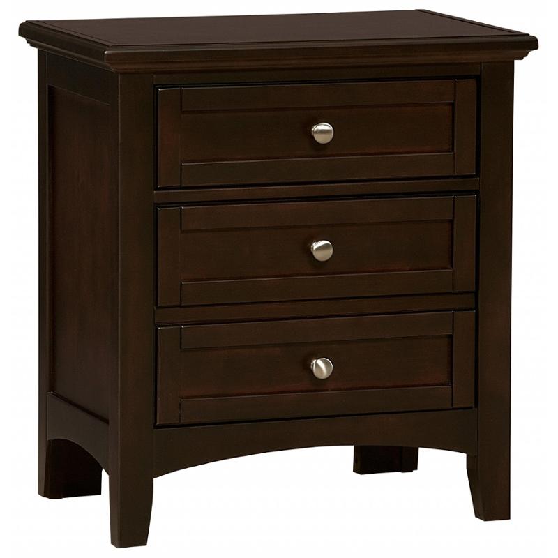 Bb27-226 Vaughan Bassett Furniture Bonanza - Merlot Bedroom Furniture Nightstand