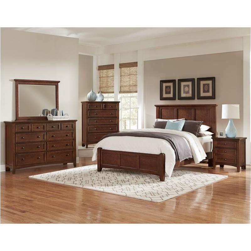 Bb28-558 Vaughan Bassett Furniture Bonanza - Cherry Bedroom Furniture Bed