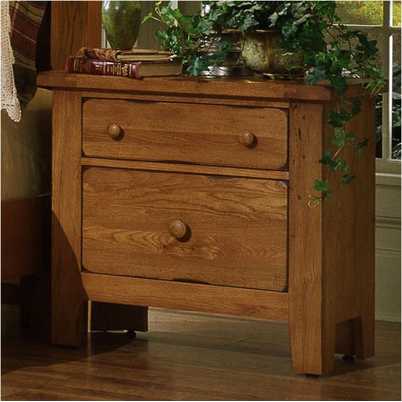 960-226 Vaughan Bassett Furniture Grandmas Keepsakes - Antique Oak Bedroom Furniture Nightstand