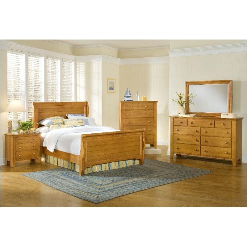 800-663 Vaughan Bassett Furniture Cool Farmhouse - Natural Bedroom Furniture Bed