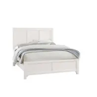 804-667 Vaughan Bassett Furniture Cool Farmhouse - Soft White Bedroom Furniture Bed