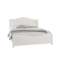 804-663 Vaughan Bassett Furniture Cool Farmhouse - Soft White Bedroom Furniture Bed