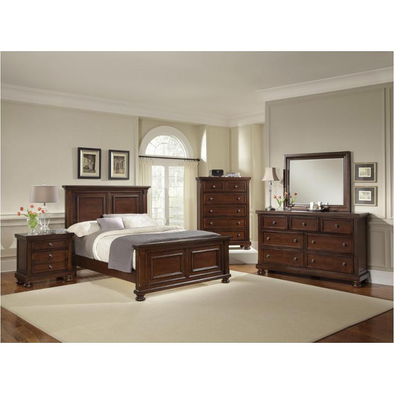 530-668 Vaughan Bassett Furniture Reflections - Dark Cherry Bedroom Furniture Bed