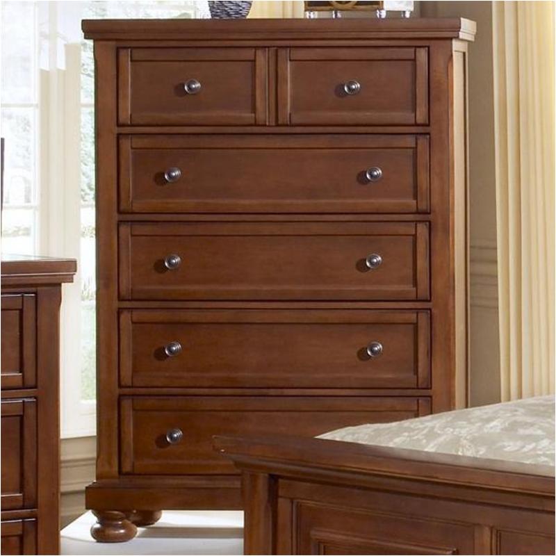 532-115 Vaughan Bassett Furniture Reflections - Medium Cherry Bedroom Furniture Chest