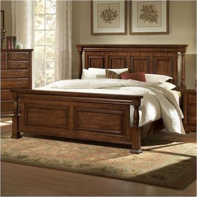 780-559 Vaughan Bassett Furniture Remington - Dark Tobacco Bedroom Furniture Bed