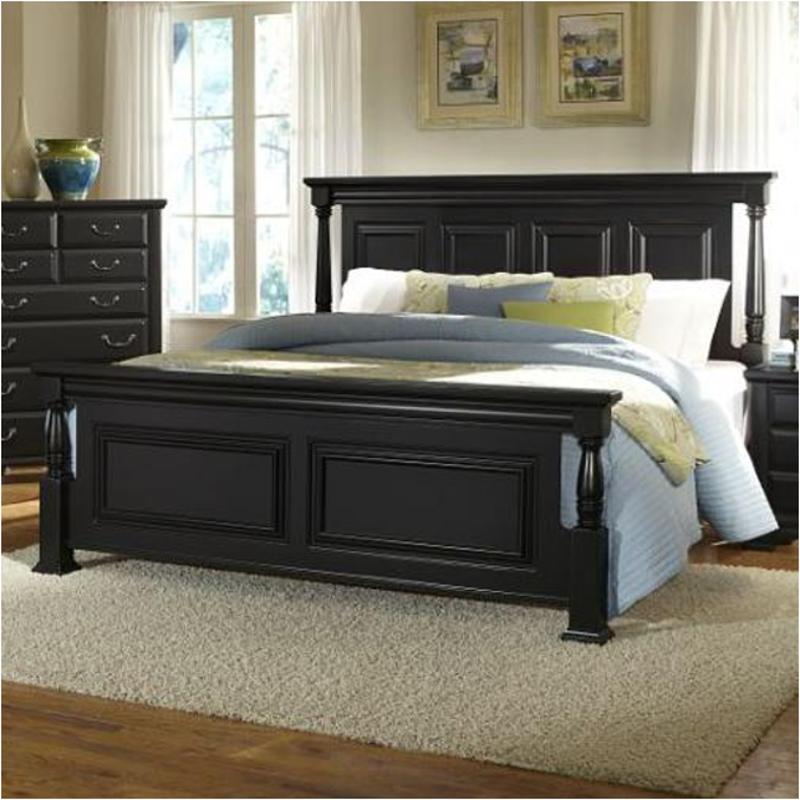 784-559 Vaughan Bassett Furniture Remington - Black Bedroom Furniture Bed