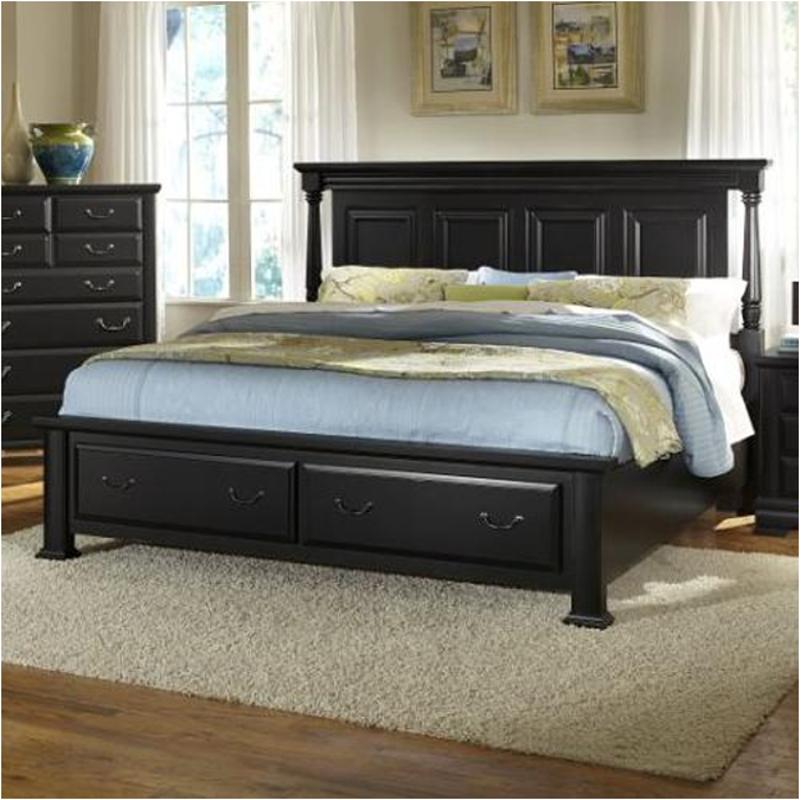 784-559-st Vaughan Bassett Furniture Remington - Black Bedroom Furniture Bed