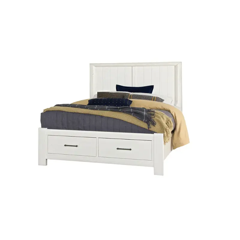 784-502 Vaughan Bassett Furniture Yellowstone - White Bedroom Furniture Bed