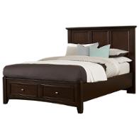 Bb27-558-st Vaughan Bassett Furniture Bonanza - Merlot Bedroom Furniture Bed