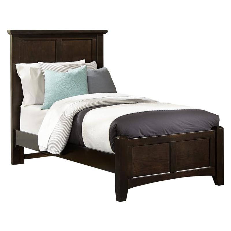 Bb27-833 Vaughan Bassett Furniture Bonanza - Merlot Bedroom Furniture Bed