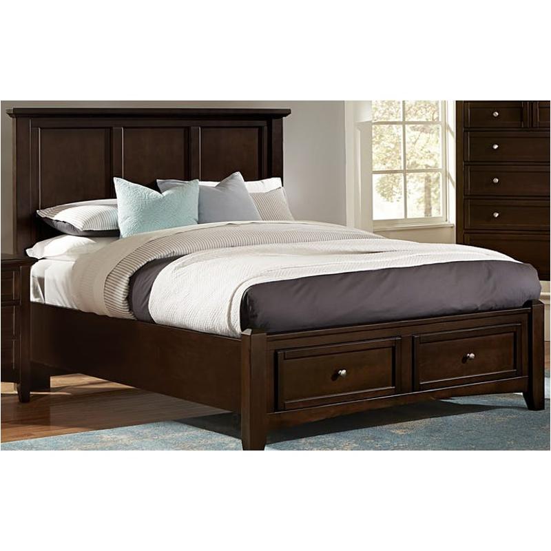 Bb27-046b Vaughan Bassett Furniture Bonanza - Merlot Bedroom Furniture Bed