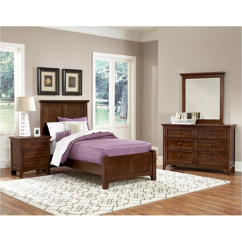 Bb28-338 Vaughan Bassett Furniture Bonanza - Cherry Bedroom Furniture Bed