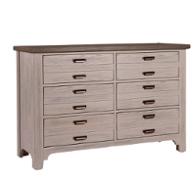 741-001 Vaughan Bassett Furniture Bungalow - Dover Grey Bedroom Furniture Dresser