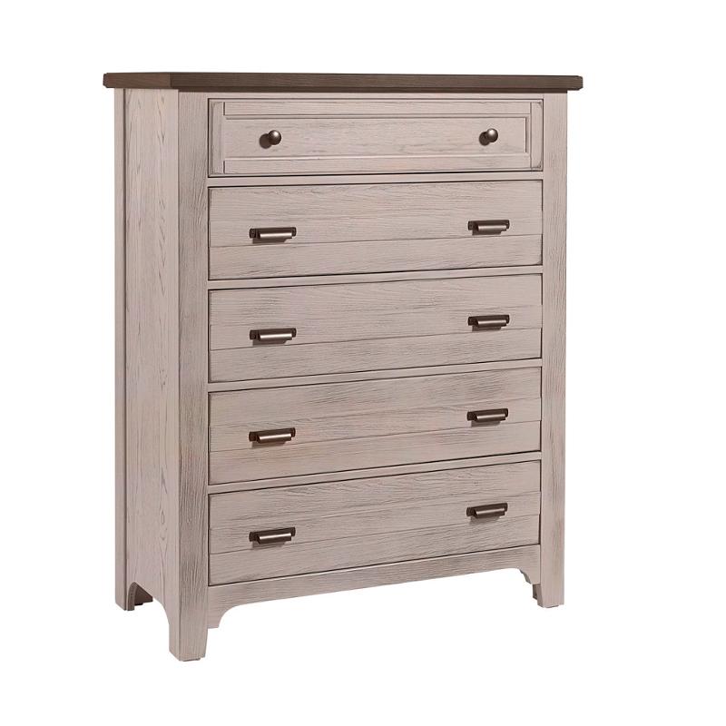 741-115 Vaughan Bassett Furniture Bungalow - Dover Grey Bedroom Furniture Chest