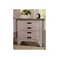 741-227 Vaughan Bassett Furniture Bungalow - Dover Grey Bedroom Furniture Nightstand