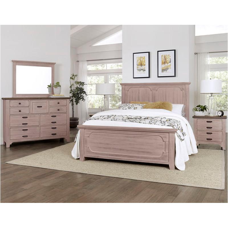 741-557 Vaughan Bassett Furniture Bungalow - Dover Grey Bedroom Furniture Bed