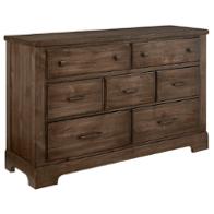 170-002 Vaughan Bassett Furniture Cool Rustic - Mink Bedroom Furniture Dresser