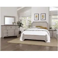 741-551 Vaughan Bassett Furniture Bungalow - Dover Grey Bedroom Furniture Bed