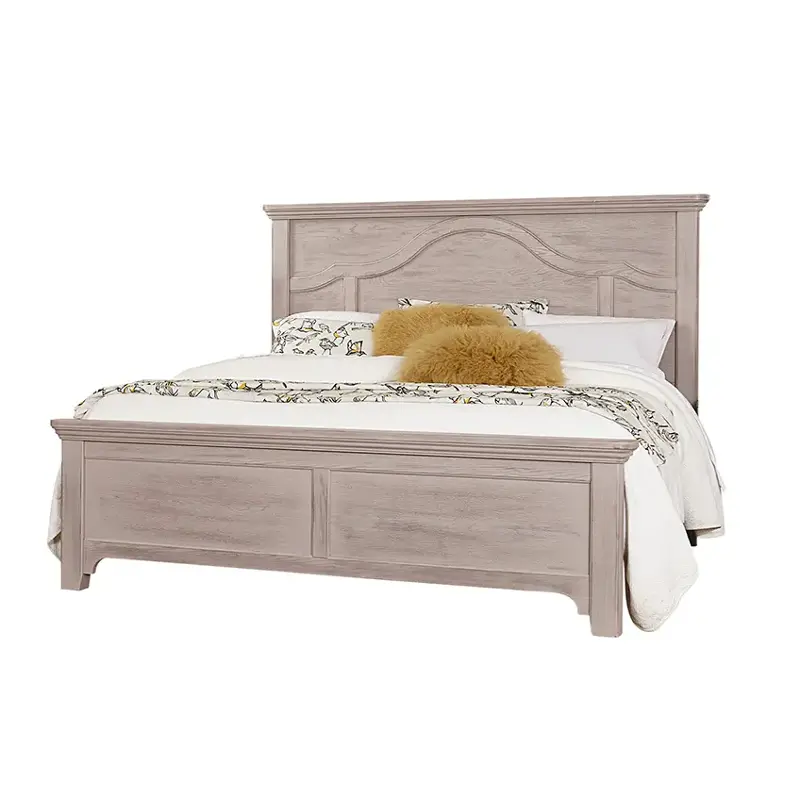 741-559 Vaughan Bassett Furniture Bungalow - Dover Grey Bedroom Furniture Bed