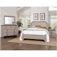 741-661 Vaughan Bassett Furniture Bungalow - Dover Grey Bedroom Furniture Bed