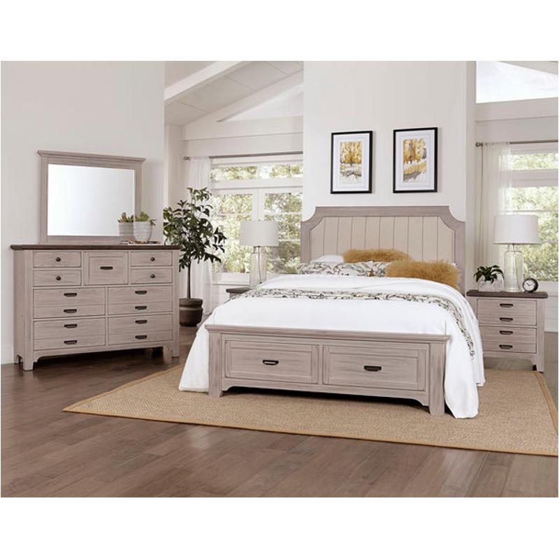 741-661-st Vaughan Bassett Furniture Bungalow - Dover Grey Bedroom Furniture Bed