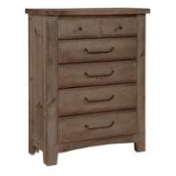 692-115 Vaughan Bassett Furniture Sawmill - Saddle Grey Bedroom Furniture Chest