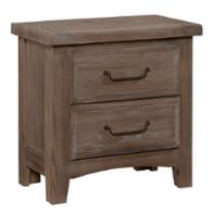 692-226 Vaughan Bassett Furniture Sawmill - Saddle Grey Bedroom Furniture Nightstand