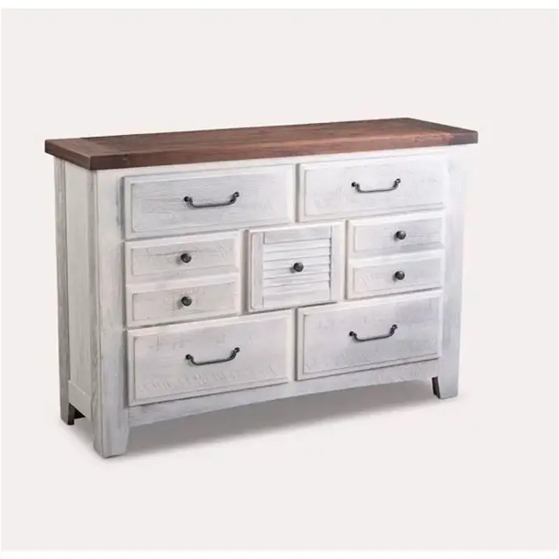 694-002 Vaughan Bassett Furniture Sawmill - Alabaster Bedroom Furniture Dresser