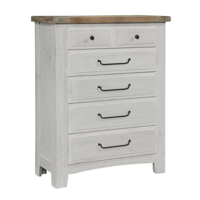 694-115 Vaughan Bassett Furniture Sawmill - Alabaster Bedroom Furniture Chest