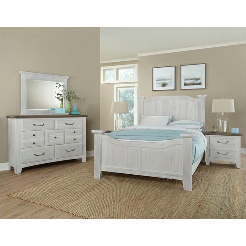 694-558-855-922 Vaughan Bassett Furniture Sawmill - Alabaster Bedroom Furniture Bed