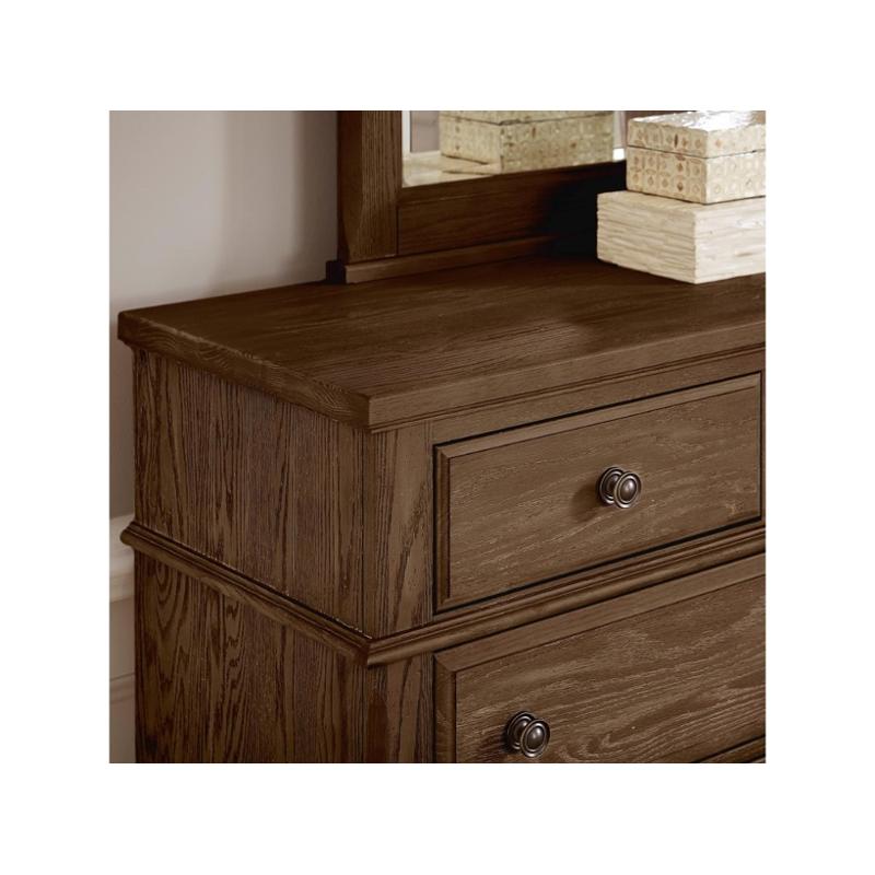 112-003 Vaughan Bassett Furniture Heritage - Cobblestone Oak Bedroom Furniture Dresser