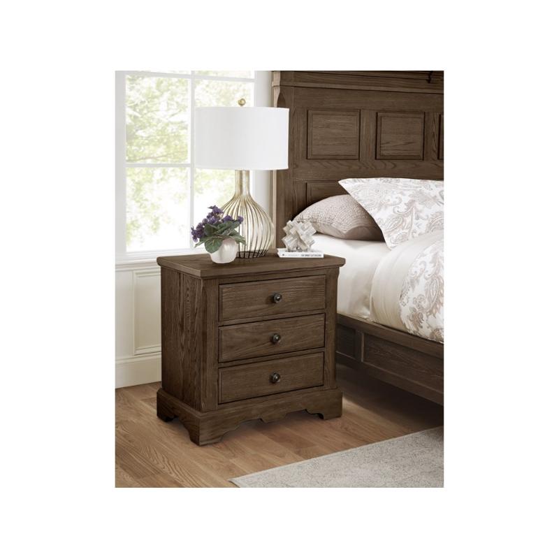 112-227 Vaughan Bassett Furniture Heritage - Cobblestone Oak Bedroom Furniture Nightstand