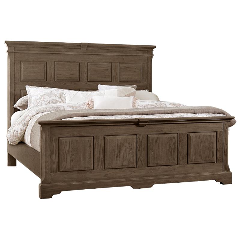 112-559 Vaughan Bassett Furniture Heritage - Cobblestone Oak Bedroom Furniture Bed